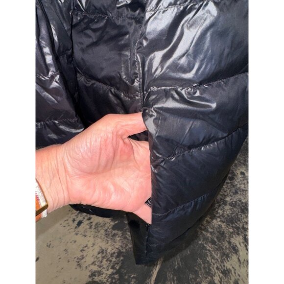 Alpine Swiss Ultra Light Down Puffer Jacket Packable Hood Black Water-Resistant - Picture 10 of 12